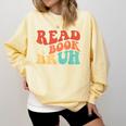 Read A Book Bruh Read Reading Librarian Boys Teen Kids Comfort Colors Sweatshirt Blue Spruce