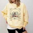 Read Books Be Kind Stay Weird Raven Tarot Reading Coffee Comfort Colors Sweatshirt Blue Spruce