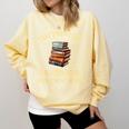 I Read Books And I Know Things l Book Reading Comfort Colors Sweatshirt Blue Spruce