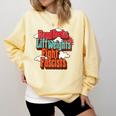 Read Books Lift Weights Fight Fascists Reading No Kings Premium Tri-Blend Comfort Colors Sweatshirt Blue Spruce