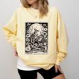 Read In Peace Skeleton Book Lover Bookworm Book Comfort Colors Sweatshirt Blue Spruce