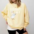 Reading 6-7 Silly Goose Read Books Bookish Bookworm Comfort Colors Sweatshirt Blue Spruce