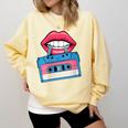 Retro 80s And 90s Cassette Perfect For Nostalgia Comfort Colors Sweatshirt Blue Spruce Retro 80s And 90s Cassette Perfect For Nostalgia Comfort Colors Sweatshirt Blue Spruce