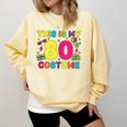 Retro 80's Costume 80s Nostalgia Party Comfort Colors Sweatshirt Blue Spruce