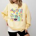 Retro 80s Nostalgia 1980s Throwback Party Costume Comfort Colors Sweatshirt Blue Spruce