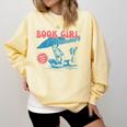 Retro Book Girl Summer Beach Vacation For Book Lover Comfort Colors Sweatshirt Blue Spruce Retro Book Girl Summer Beach Vacation For Book Lover Comfort Colors Sweatshirt Blue Spruce