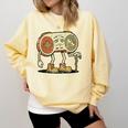 Retro Gamer 80s 90s Gaming Nostalgia Video Game Men Comfort Colors Sweatshirt Blue Spruce
