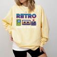 Retro Gaming Nostalgia Tee Perfect For 90s Lovers Premium Tri-Blend Comfort Colors Sweatshirt Blue Spruce