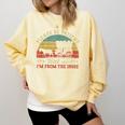 Retro Please Be Patient With Me I'm From The 1900s Comfort Colors Sweatshirt Blue Spruce