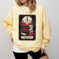Romantasy Book Club Tarot Card Comfort Colors Sweatshirt Blue Spruce