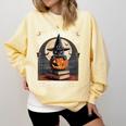 Salem Witch Book Club All Witches Welcome Halloween Reading Comfort Colors Sweatshirt Blue Spruce Salem Witch Book Club All Witches Welcome Halloween Reading Comfort Colors Sweatshirt Blue Spruce