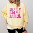 In My Smut Era Groovy Smut Book Reading Spicy Book Romance Comfort Colors Sweatshirt Blue Spruce