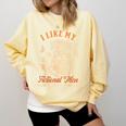 Smut Reader Spicy Book Dark Romance I Like My Fictional Men Comfort Colors Sweatshirt Blue Spruce