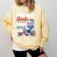 Snowman Winter Snow So Many Books Christmas Snow Little Time Comfort Colors Sweatshirt Blue Spruce Snowman Winter Snow So Many Books Christmas Snow Little Time Comfort Colors Sweatshirt Blue Spruce