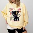 Spicy Romance Character Development Book Reader Design Comfort Colors Sweatshirt Blue Spruce