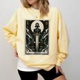 Tarot Cards Guide Book Esoteric Mysticism Clothing Tarot Card Justice Comfort Colors Sweatshirt Blue Spruce Tarot Cards Guide Book Esoteric Mysticism Clothing Tarot Card Justice Comfort Colors Sweatshirt Blue Spruce