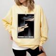Tarot Cards Guide Book Esoteric Mysticism Clothing The Fool Tarot Card -Adults & Kids Small Short Sleeve Crew Neck Classic Fit Comfort Colors Sweatshirt Blue Spruce