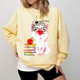 Teacher Pig Cute Farm Animal Book Lover School Student For Men Women Kids Comfort Colors Sweatshirt Blue Spruce Teacher Pig Cute Farm Animal Book Lover School Student For Men Women Kids Comfort Colors Sweatshirt Blue Spruce