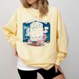 Tired Moms Book Club Coffee Chaos And Chapters Graphic Comfort Colors Sweatshirt Blue Spruce