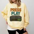 VHS Cassette Retro Analog Nostalgia Theme Comfort Colors Sweatshirt Blue Spruce VHS Cassette Retro Analog Nostalgia Theme Comfort Colors Sweatshirt Blue Spruce
