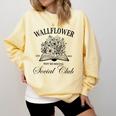 Wallflower Social Club Wildflower Social Club Book Lover Comfort Colors Sweatshirt Blue Spruce