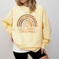Wild About Reading Books Reader Lover Bookworm Librarian Comfort Colors Sweatshirt Blue Spruce