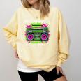Y2K Home DJ Quarantine Nostalgia Boombox Party Comfort Colors Sweatshirt Blue Spruce Y2K Home DJ Quarantine Nostalgia Boombox Party Comfort Colors Sweatshirt Blue Spruce