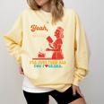 Yeah Sure I'Ll Just Feed All You Fckers Book Lover Quote Comfort Colors Sweatshirt Blue Spruce