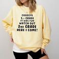 1st First Grade Graduation Tshirt Moving On To 2nd Grade Comfort Colors Sweatshirt Butter