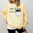1st Grade Nailed It Kids Graduation TShirt Second Grade Comfort Colors Sweatshirt Butter