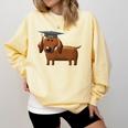 2018 Dog Graduation Shirt Dachshund Graduation For Men Women Kids Comfort Colors Sweatshirt Butter