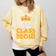 2018 Graduation Class Of 2018 King T Shirt Comfort Colors Sweatshirt Butter