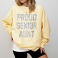 2018 Senior Aunt SEN18R Class Graduation Party T Shirt Comfort Colors Sweatshirt Butter