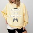 2019 College Level Complete Gamer Graduation Shirts Comfort Colors Sweatshirt Butter