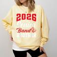 2026 Senior Band Brother Class Of 2026 Parent Graduation Comfort Colors Sweatshirt Butter