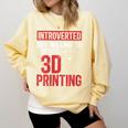 3D Printer Introvert 3D Printing Comfort Colors Sweatshirt Butter 3D Printer Introvert 3D Printing Comfort Colors Sweatshirt Butter