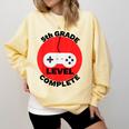 5th Grade Level Complete Gamer Graduation Comfort Colors Sweatshirt Butter