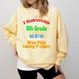 8th Grade Graduation Boys Girls Grad Education Comfort Colors Sweatshirt Butter