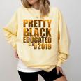 African American Girl Graduation Shirt Senior 2019 Comfort Colors Sweatshirt Butter