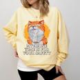 My Alone Time Is For Your Safety Coffee Lover Introvert Comfort Colors Sweatshirt Butter