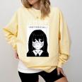Anime Antisocial Introvert I Hate People Anti Social EMD Comfort Colors Sweatshirt Butter Anime Antisocial Introvert I Hate People Anti Social EMD Comfort Colors Sweatshirt Butter