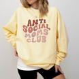 Anti Social Moms Club On Back Retro Introvert Unsociable Comfort Colors Sweatshirt Butter Anti Social Moms Club On Back Retro Introvert Unsociable Comfort Colors Sweatshirt Butter