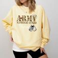 Army National Guard Papa Army National Guard Graduation Papa Comfort Colors Sweatshirt Butter