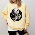 Astronaut Aesthetic Holding Moon Balloon Planets Introvert Comfort Colors Sweatshirt Butter