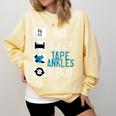 Athletic Trainer Eat Sleep Tape Ankles Graduation Comfort Colors Sweatshirt Butter