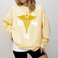 Bachelor Of Science Nursing Graduation Comfort Colors Sweatshirt Butter
