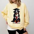 Bernese Mountain Dog Graduation Cap Graduate Training School For Men Women Girls Kids Comfort Colors Sweatshirt Butter