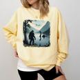 Bigfoot Sasquatch & Loch Ness Monster Introvert Bruh Comfort Colors Sweatshirt Butter Bigfoot Sasquatch & Loch Ness Monster Introvert Bruh Comfort Colors Sweatshirt Butter