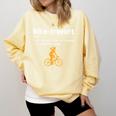 Bike-Trovert Bicycle Humor Definition Introvert Comfort Colors Sweatshirt Butter