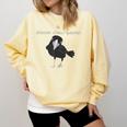 Bird Please Chew Quieter Introvert Quietness Comfort Colors Sweatshirt Butter